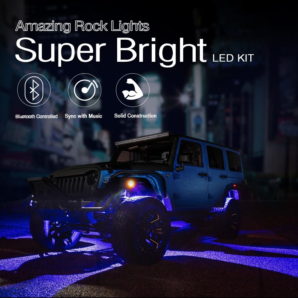 Undercarriage led off-road modified colorful atmosphere light