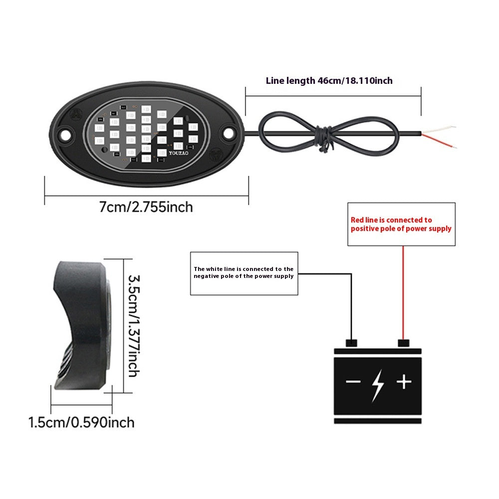 12V Car Led Chassis Ambience Light